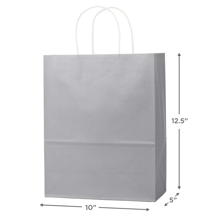 Hallmark 12.5" 12-Pack Assorted Kraft Paper Gift Bags - Image 3