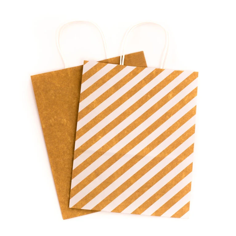 Hallmark 12.5" 12-Pack Assorted Kraft Paper Gift Bags - Image 4