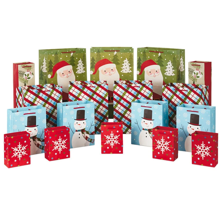 Hallmark Assorted Sizes And Designs 18-Pack Christmas Gift Bags