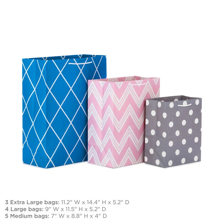 Hallmark Assorted Designs And Sizes 12-Pack Gift Bags - Image 2
