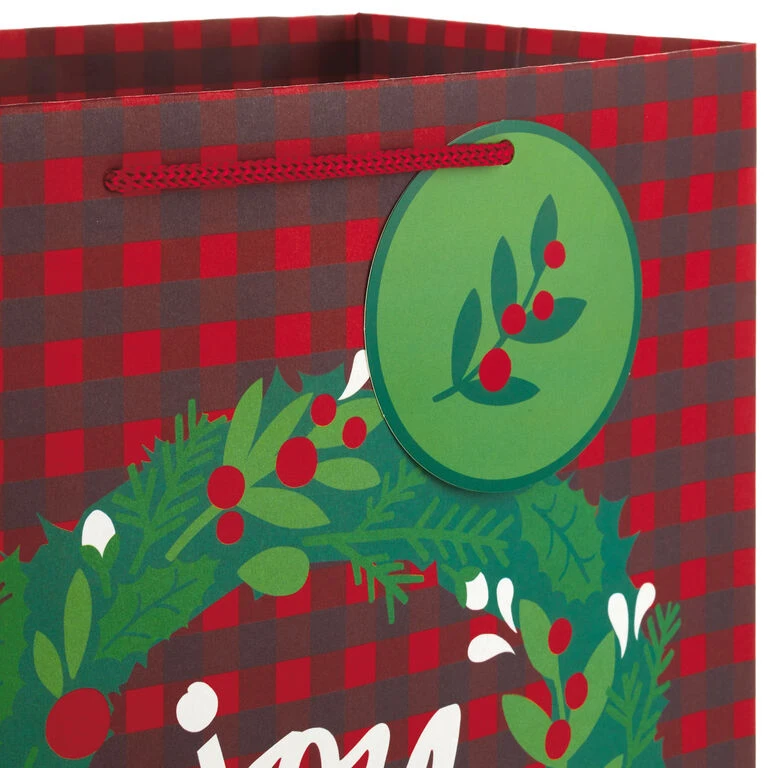 Hallmark Assorted Rustic Designs 8-Pack Small, Medium And Large Christmas Gift Bags - Image 4
