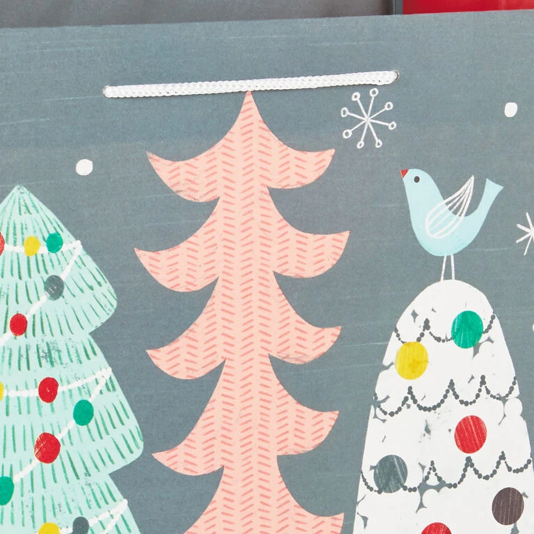 Hallmark 17" Assorted Mod Designs 3-Pack XXL Christmas Gift Bags - Image 4