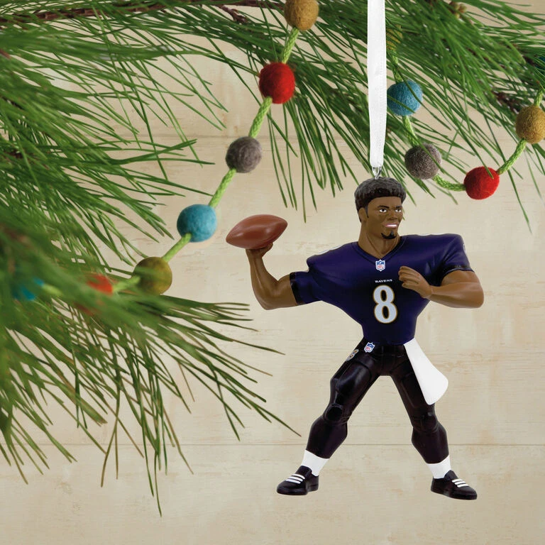 NFL Baltimore Ravens Lamar Jackson Hallmark Ornament - Image 2
