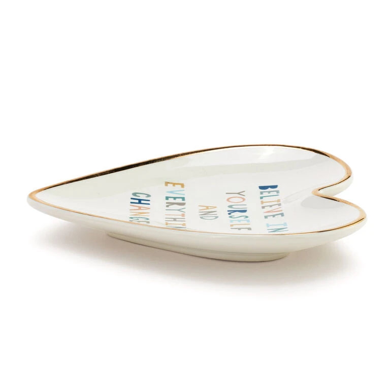 Demdaco Believe In Yourself Art Heart Trinket Dish - Image 2