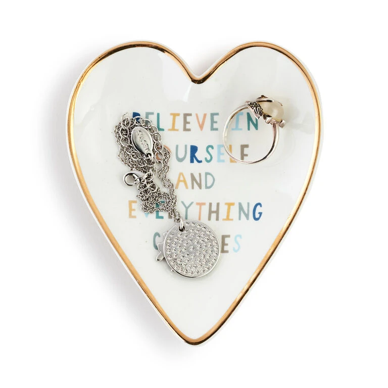 Demdaco Believe In Yourself Art Heart Trinket Dish - Image 3