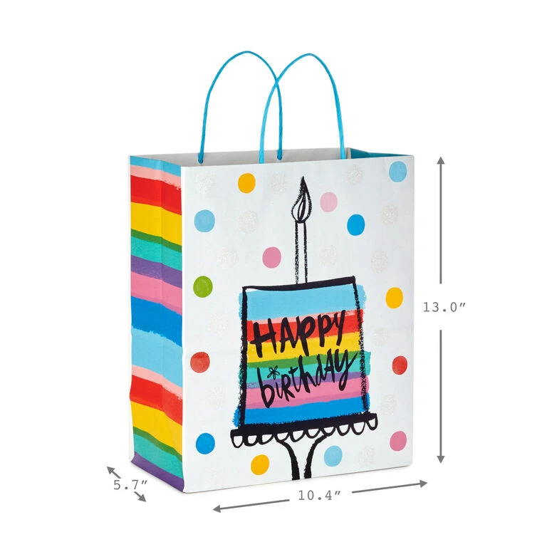 Hallmark Birthday Cheer 8-Pack Assorted Gift Bags - Image 3