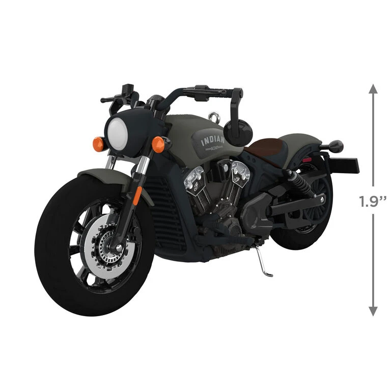 Hallmark Indian Motorcycle® Scout Bobber 2023 Metal Ornament - Image 3