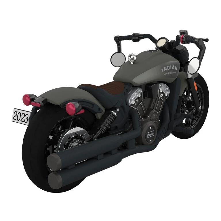 Hallmark Indian Motorcycle® Scout Bobber 2023 Metal Ornament - Image 6