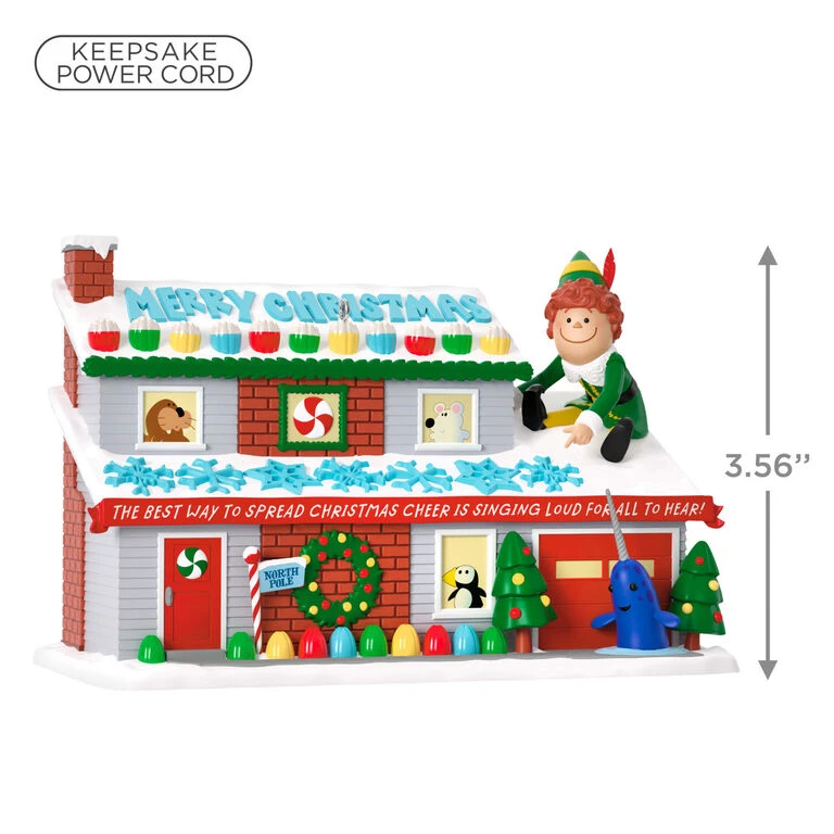 Hallmark Elf Crazy Christmas Cheer Musical Ornament With Light - Image 3
