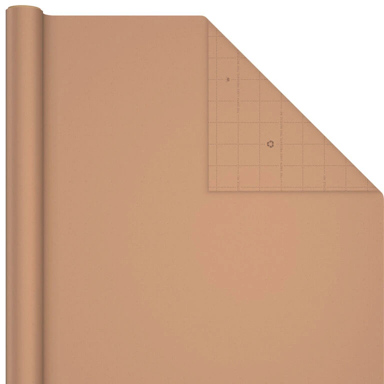 Hallmark Bulk Kraft Paper And White 2-Pack Wrapping Paper, 160 Sq. Ft. Total - Image 4
