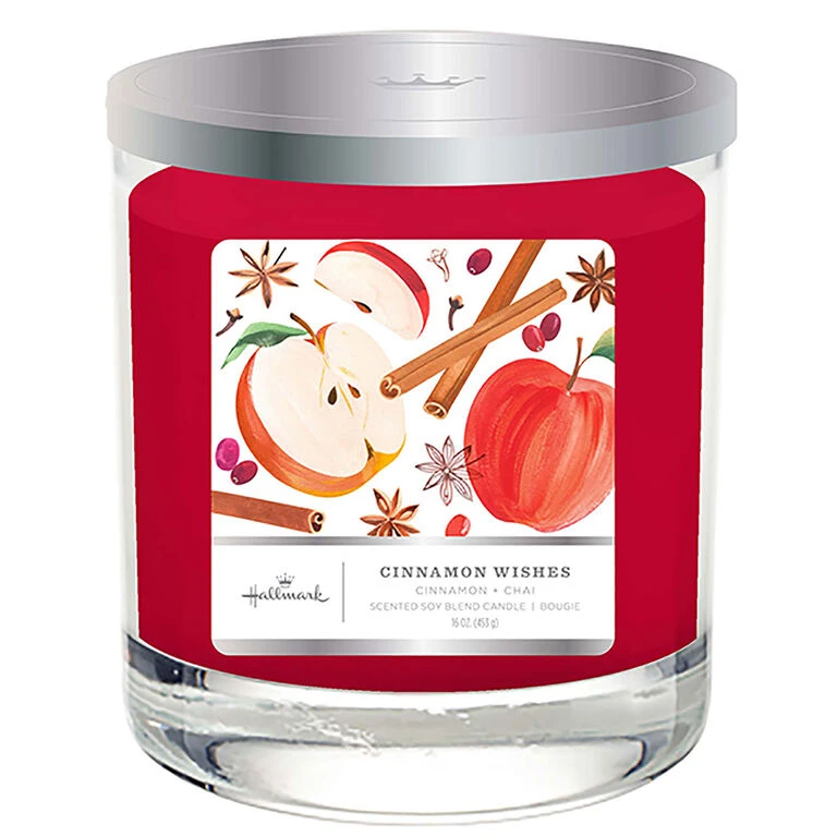 Hallmark Cinnamon Wishes 3-Wick Jar Candle, 16 Oz.