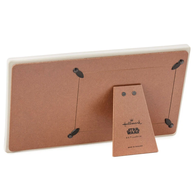 Hallmark Star Wars™ Han Solo™ And Princess Leia™ I Love You I Know Ceramic Picture Frame, 4x6 - Image 2