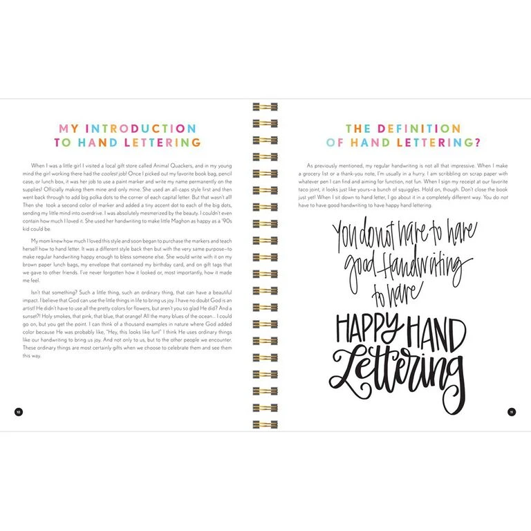 Happy Hand Lettering How-To Guide Book - Image 2