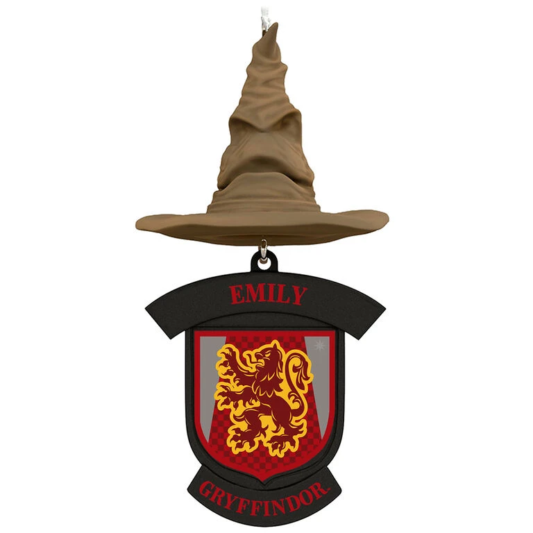 Harry Potter™ Sorting Hat Personalized Text Ornament, Gryffindor™