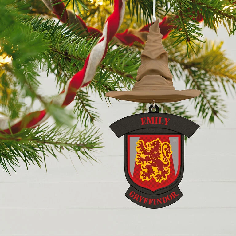 Harry Potter™ Sorting Hat Personalized Text Ornament, Gryffindor™ - Image 2