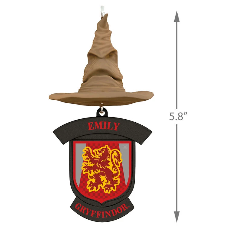 Harry Potter™ Sorting Hat Personalized Text Ornament, Gryffindor™ - Image 3