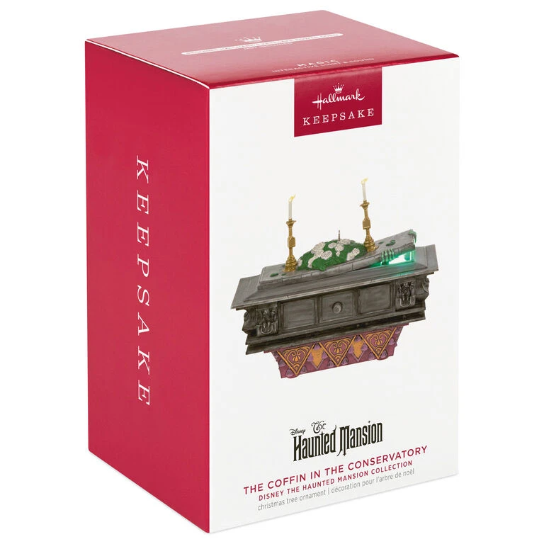 Hallmark Disney The Haunted Mansion Collection The Coffin In The Conservatory Ornament With Light And Sound - Image 4