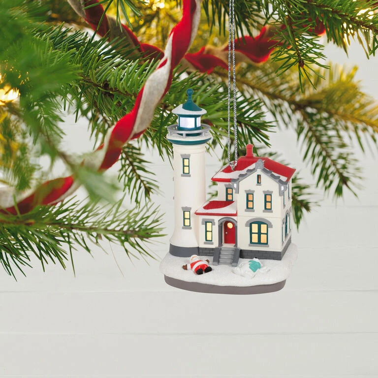Hallmark Holiday Lighthouse 2023 Ornament With Light - Image 2
