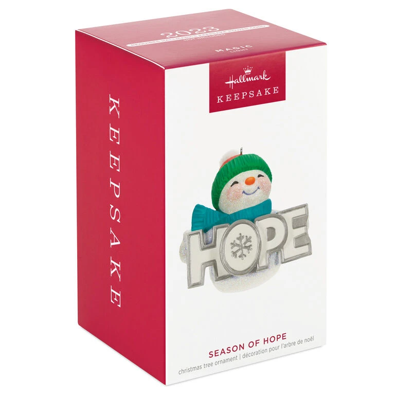 Hallmark Season Of Hope Snowman Ornament With Light - Image 4