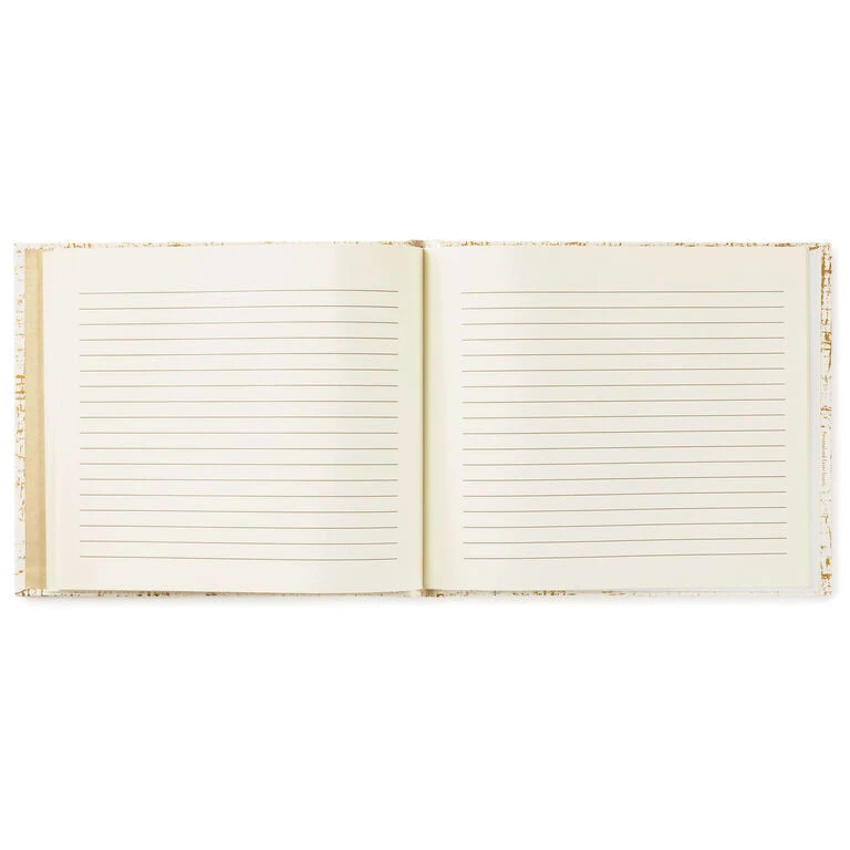 Hallmark Ivory And Gold Guest Book - Image 4