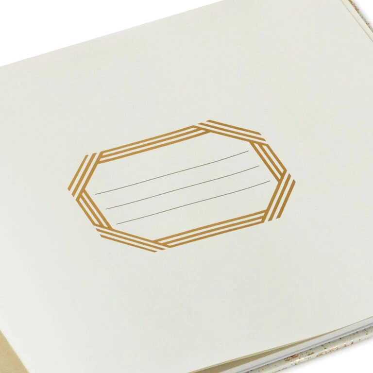 Hallmark Ivory And Gold Guest Book - Image 7