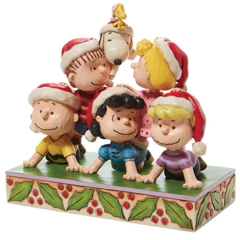 Enesco Jim Shore Peanuts Holiday Pyramid Figurine, 6.5" - Image 3