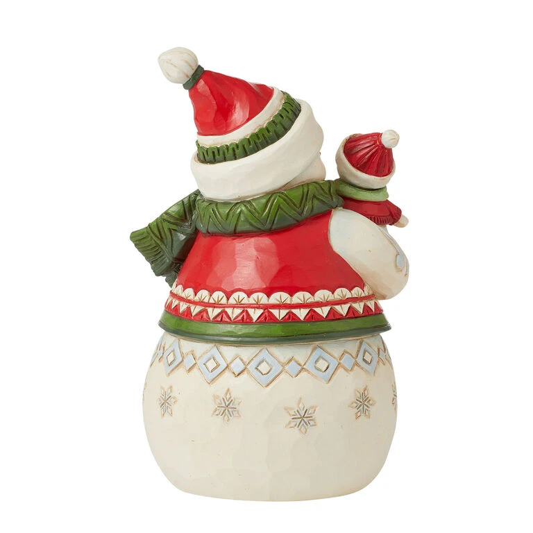 Enesco Jim Shore Pint-Sized Snow Mom And Snow Baby Figurine, 4.9" - Image 2