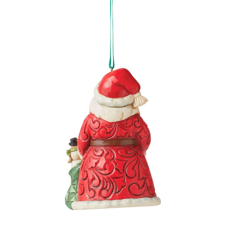 Enesco Jim Shore Worldwide Event Santa Ornament, 3.5" - Image 2