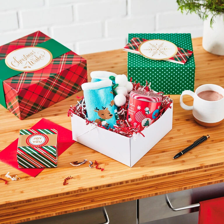 Hallmark Joy To You 3-Pack Christmas Gift Boxes, Assorted Sizes And Designs - Image 5