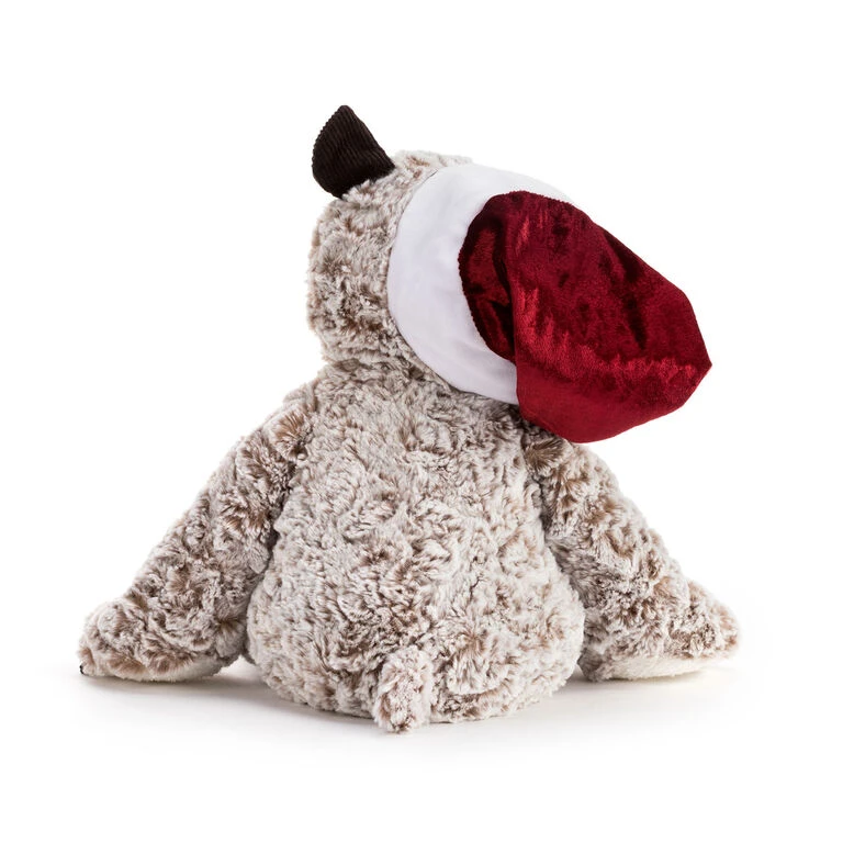 Large Giving Bear In Santa Hat Stuffed Animal, 16" - Image 2