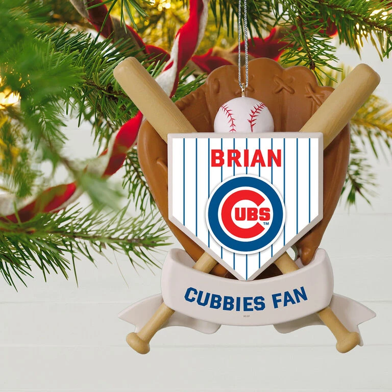 MLB Baseball Personalized Ornament, Cubs™ - Image 2