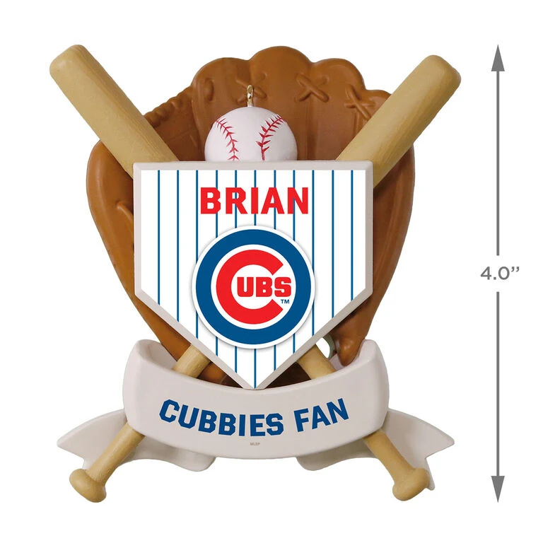 MLB Baseball Personalized Ornament, Cubs™ - Image 4