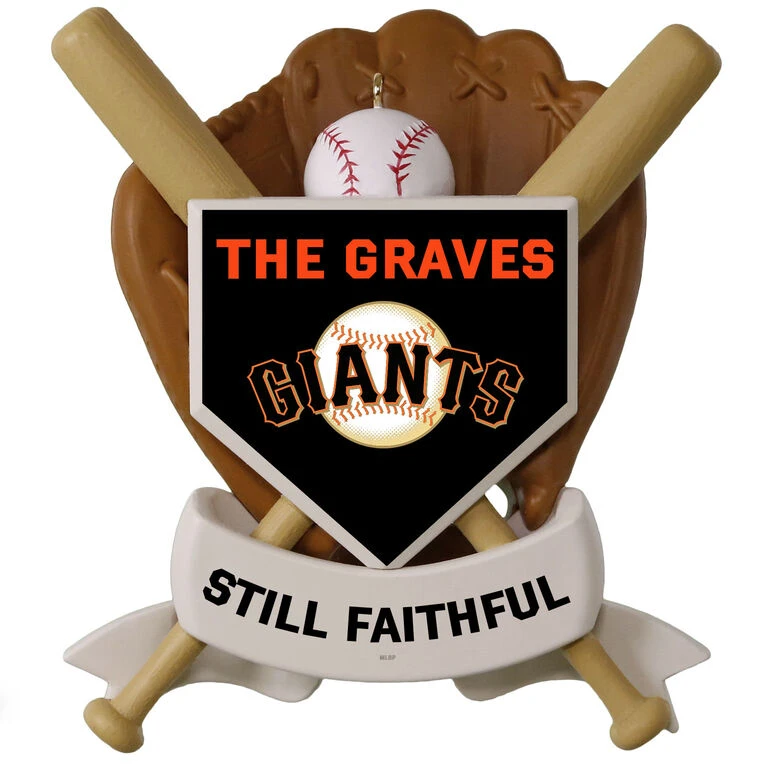 MLB Baseball Personalized Ornament, Giants™ - Image 3