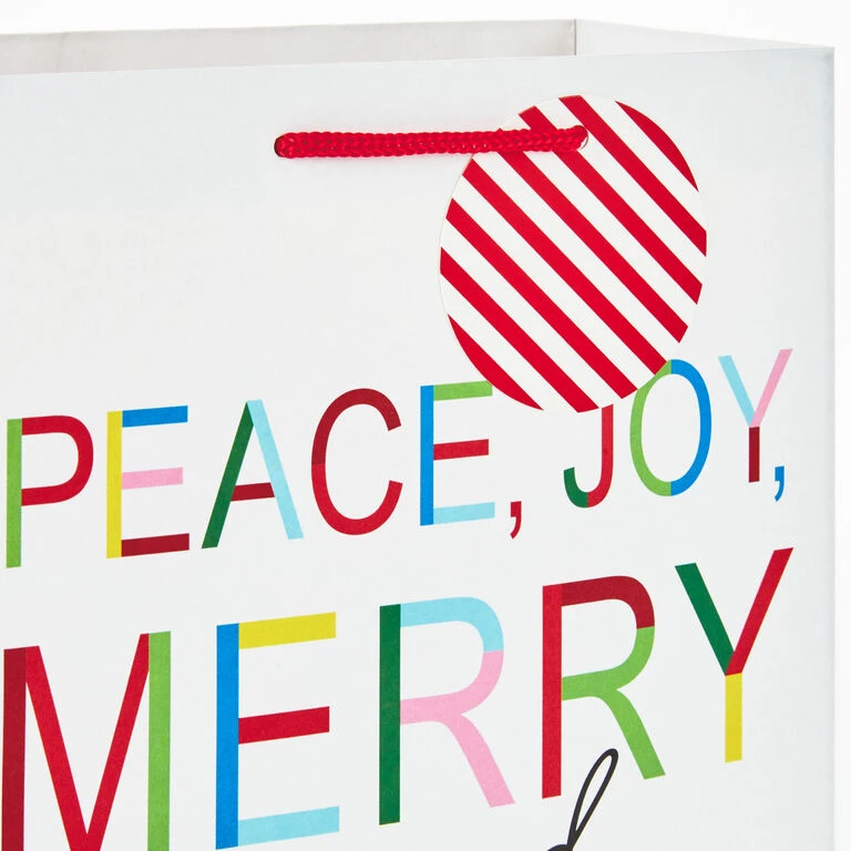 Hallmark Merry And Bright 8-Pack Christmas Gift Bags, Assorted Sizes And Designs - Image 5