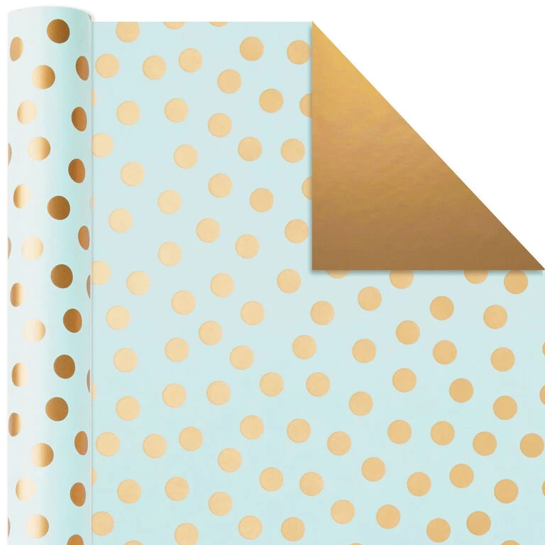 Hallmark Metallic Shimmer 3-Pack Reversible Wrapping Paper, 120 Sq. Ft. Total - Image 6