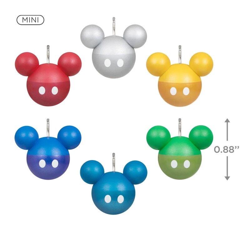 Hallmark Mini Disney Mickey Mouse Ornaments, Set Of 6 - Image 3