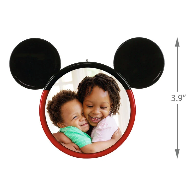 Hallmark Disney Mickey Mouse Ears Silhouette Personalized Photo Ornament - Image 3