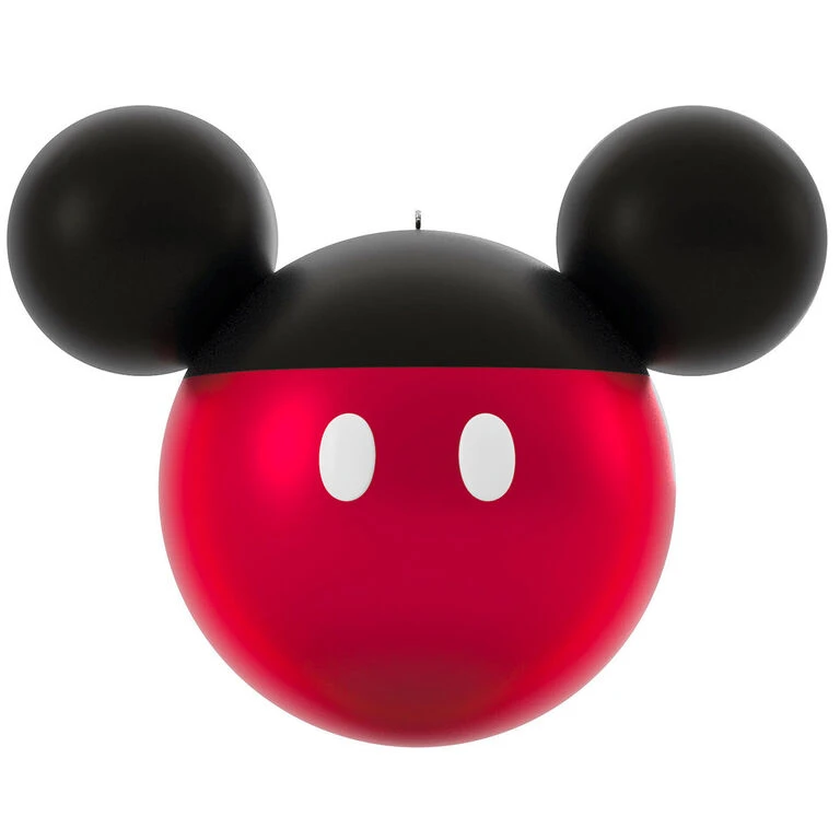Hallmark Disney Mickey Mouse Ears Silhouette Text Personalized Ornament - Image 4
