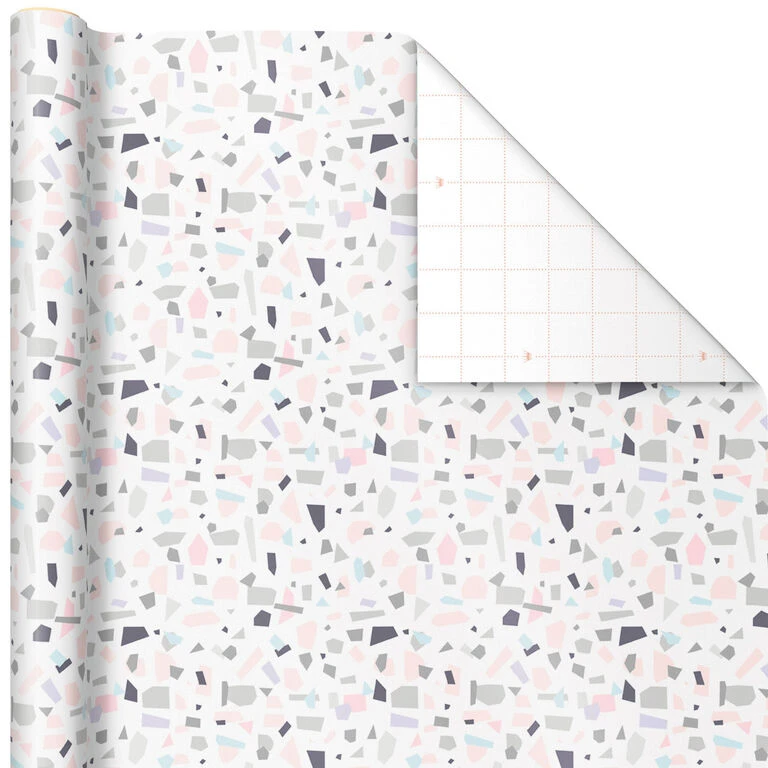 Hallmark Modern Muted 3-Pack Wrapping Paper, 55 Sq. Ft. Total - Image 4