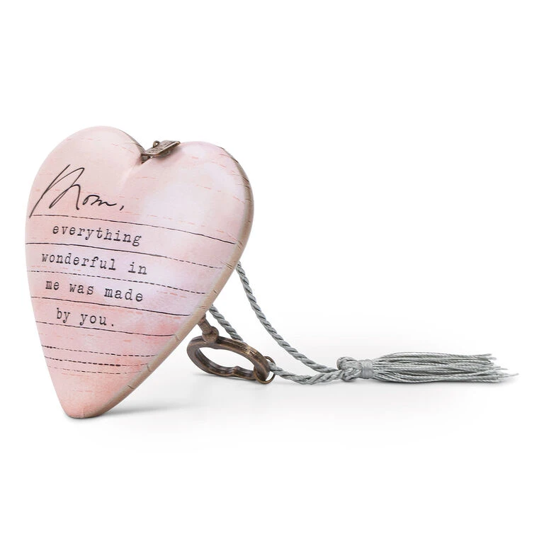 Demdaco Mom Dear You Art Heart Sculpture, 3.5" - Image 2