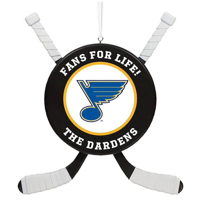 NHL Hockey Personalized Ornament, St. Louis Blues®