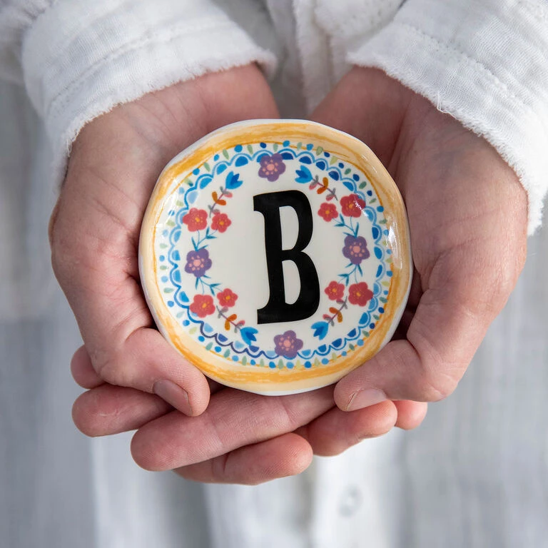 Natural Life Initial Trinket Dish, B - Image 2