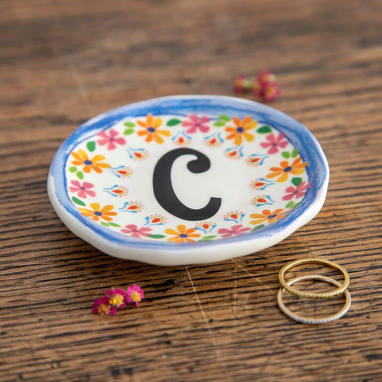 Natural Life Initial Trinket Dish, C - Image 2