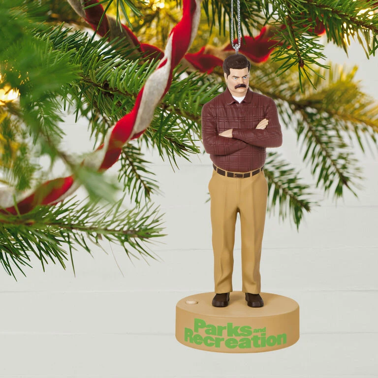 Hallmark Parks And Recreation Ron Swanson Ornament With Sound - Image 2