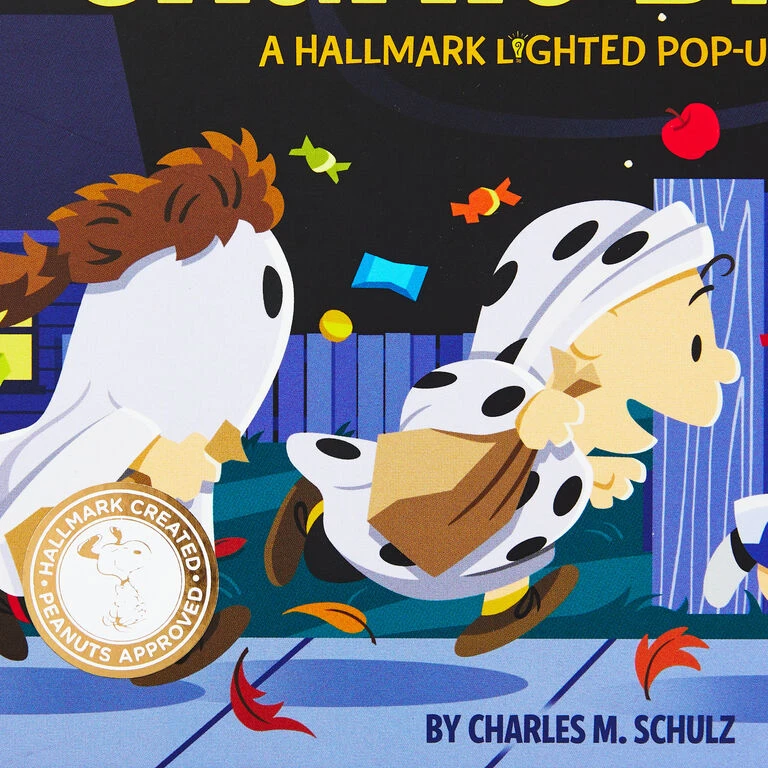 Hallmark Peanuts® It's The Great Pumpkin, Charlie Brown Lighted Pop-Up Book - Image 5