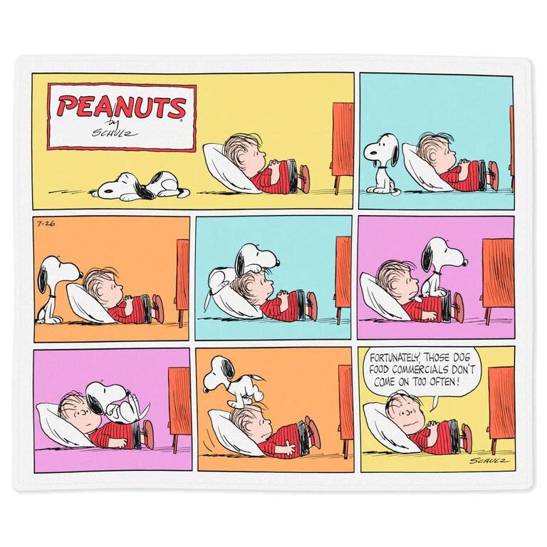 Hallmark Peanuts® Snoopy And Linus Comic Strip Throw Blanket, 50x60 - Image 3