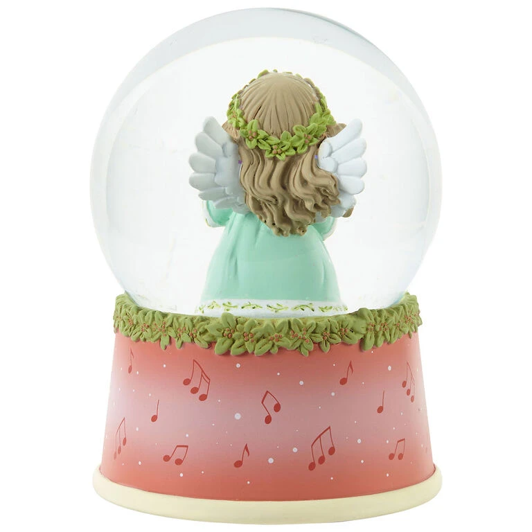 Precious Moments Wishing You Joyful Sounds Of The Season Musical Snow Globe, 5.7" - Image 2