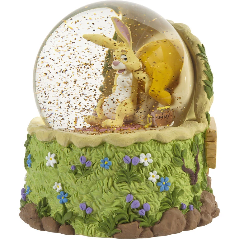 Precious Moments Disney Winnie The Pooh Don't Feed The Bear Musical Snow Globe - Image 3