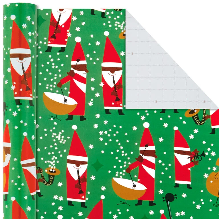 Hallmark Santa Fun 3-Pack Christmas Wrapping Paper Assortment, 120 Sq. Ft. - Image 6