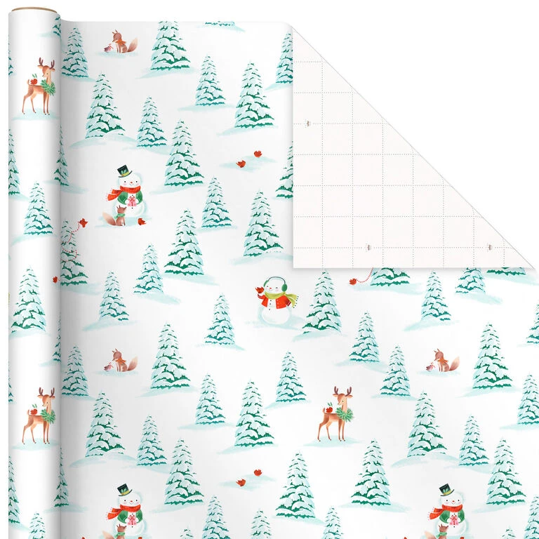 Hallmark Pastel Christmas Prints 3-Pack Wrapping Paper, 120 Sq. Ft. - Image 5